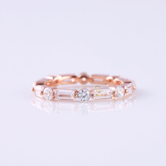 Alternative Stone Lab Grown Stackable Band