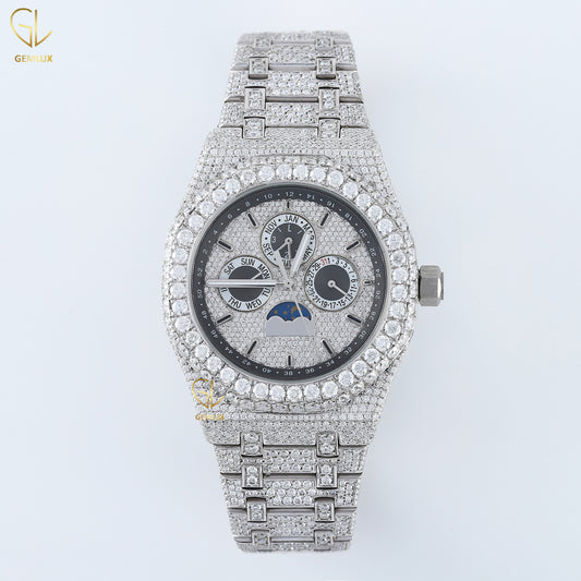 Chronograph Iced Out Lab Grown Diamond Hip Hop Watch