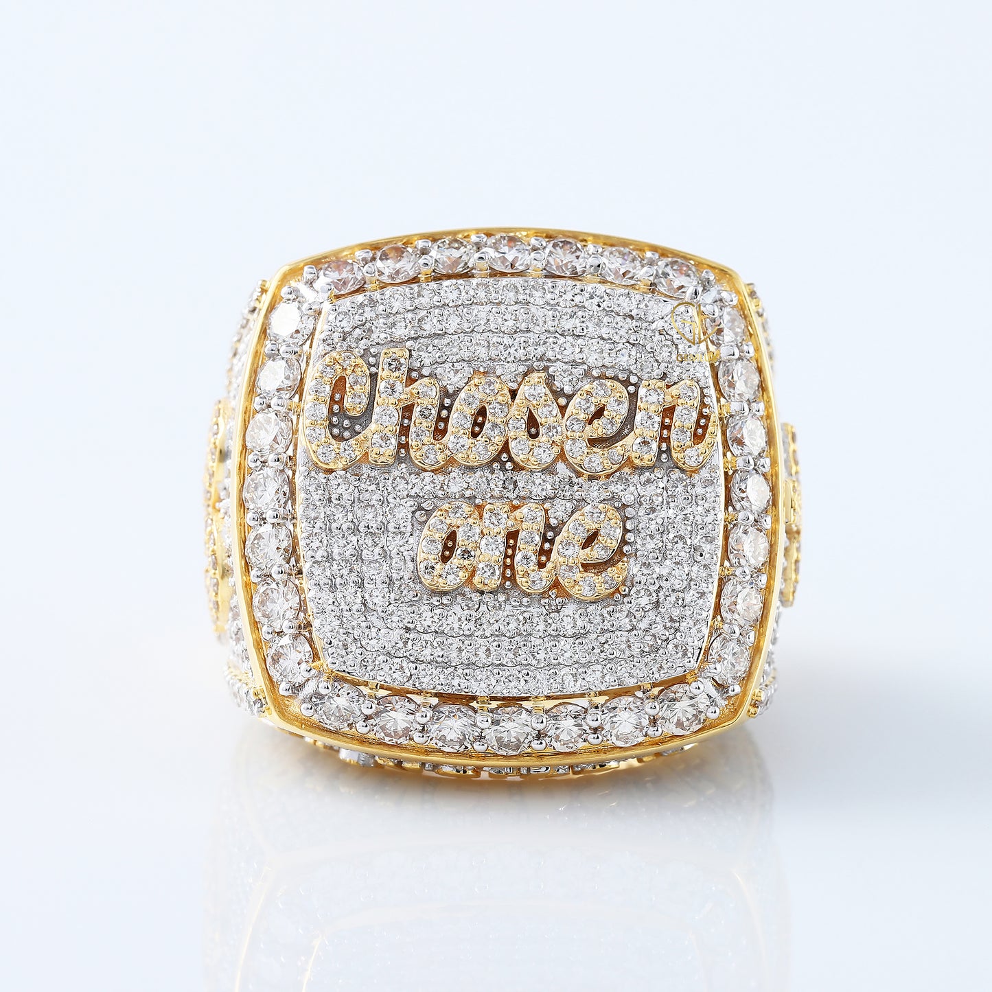 Customized Iced Out Lab Grown Diamond Letter Hip Hop Ring