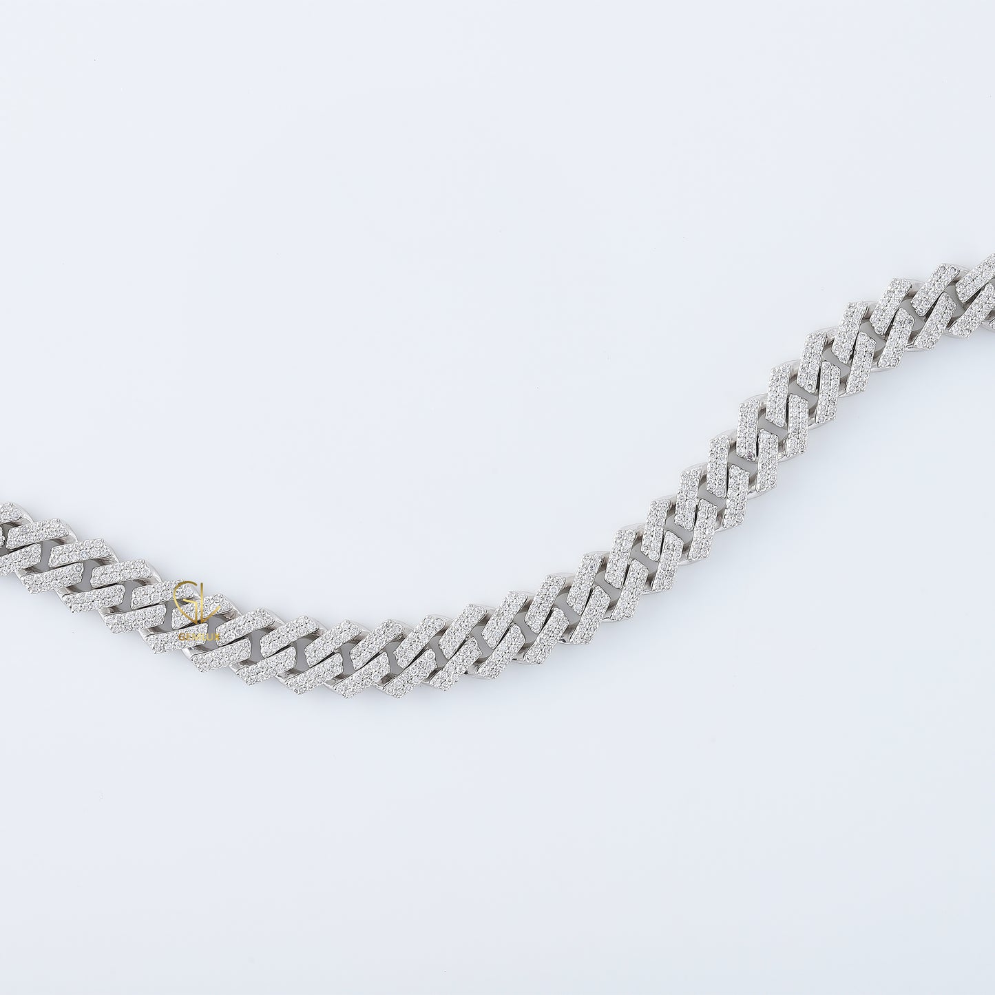 Lab Grown Diamond HipHop Iced Out Cuban Link Chain Bracelet