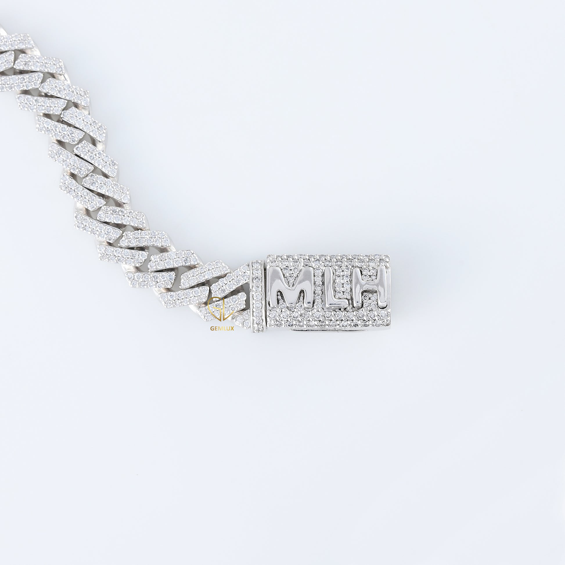 Lab Grown Diamond HipHop Iced Out Cuban Link Chain Bracelet