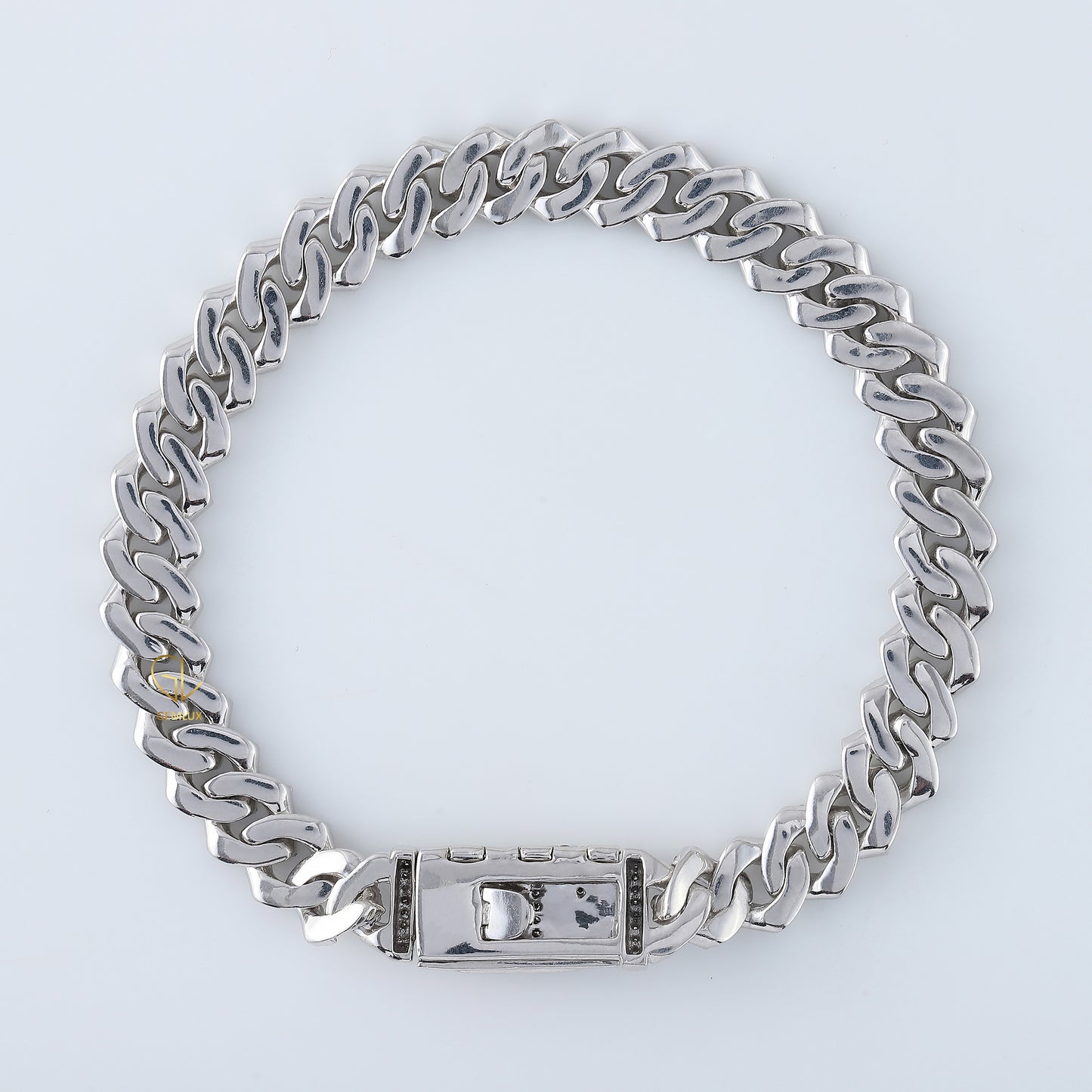 Lab Grown Diamond HipHop Iced Out Cuban Link Chain Bracelet