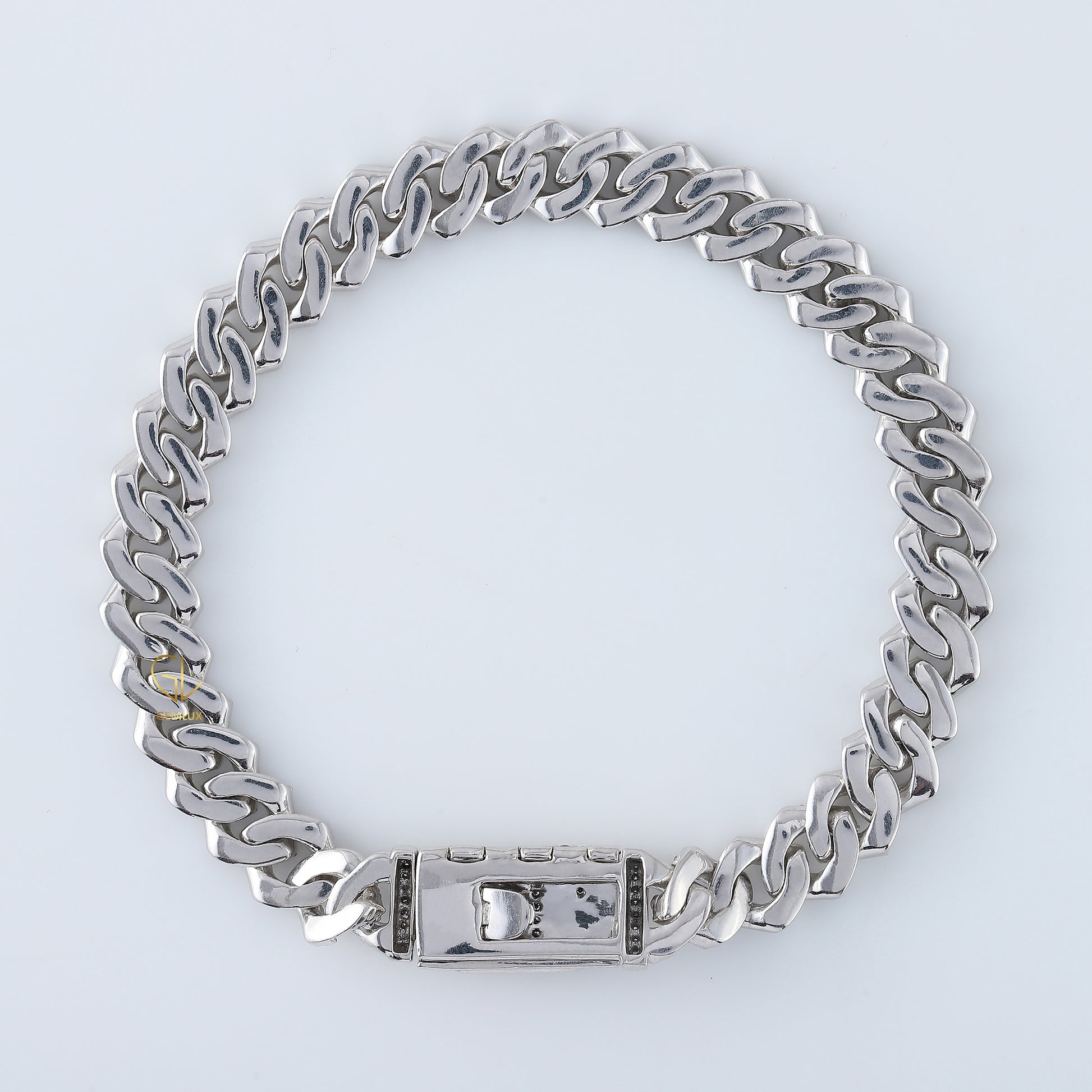 Lab Grown Diamond HipHop Iced Out Cuban Link Chain Bracelet