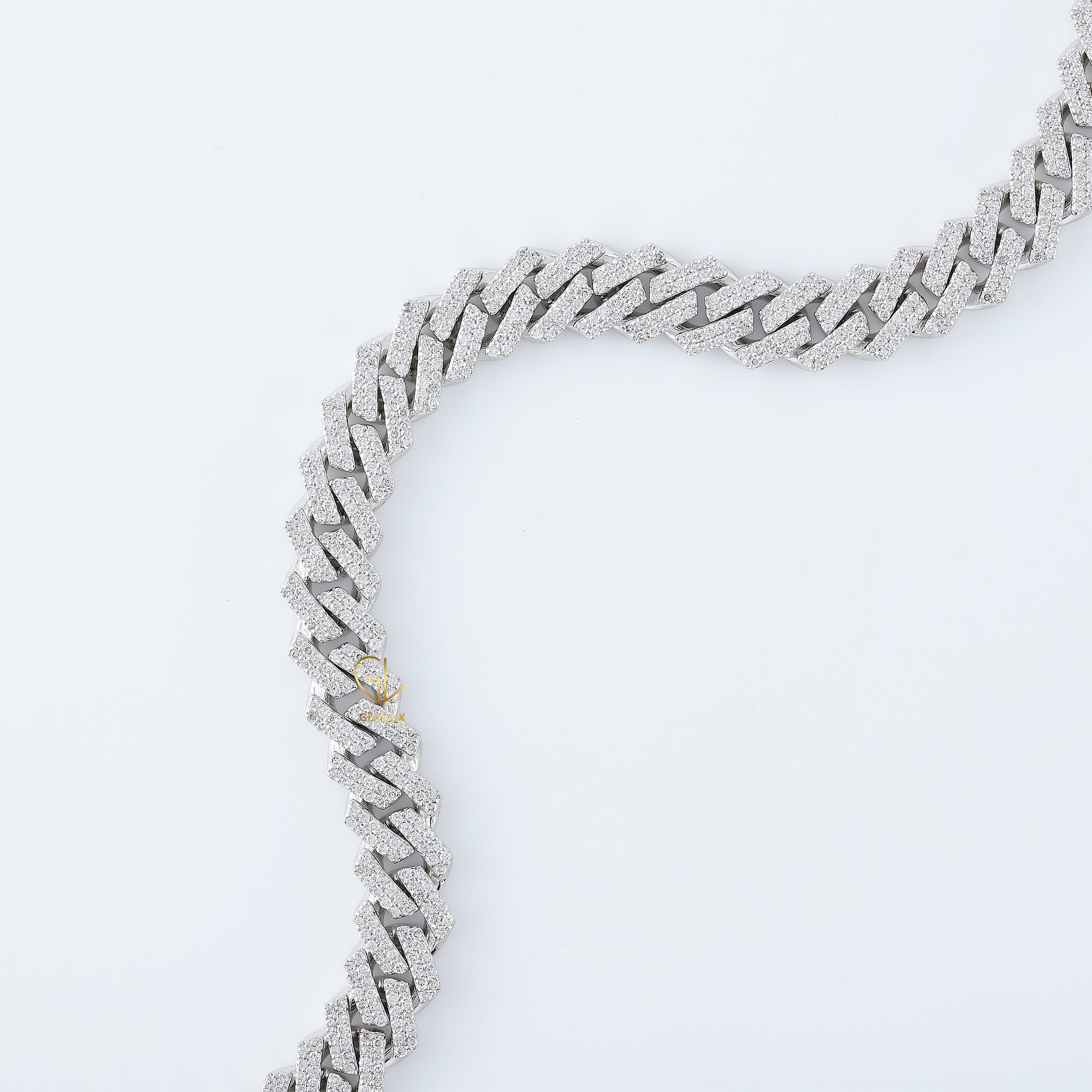 Bling Bling Moissanite Diamond Hip Hop Style Cuban Chain