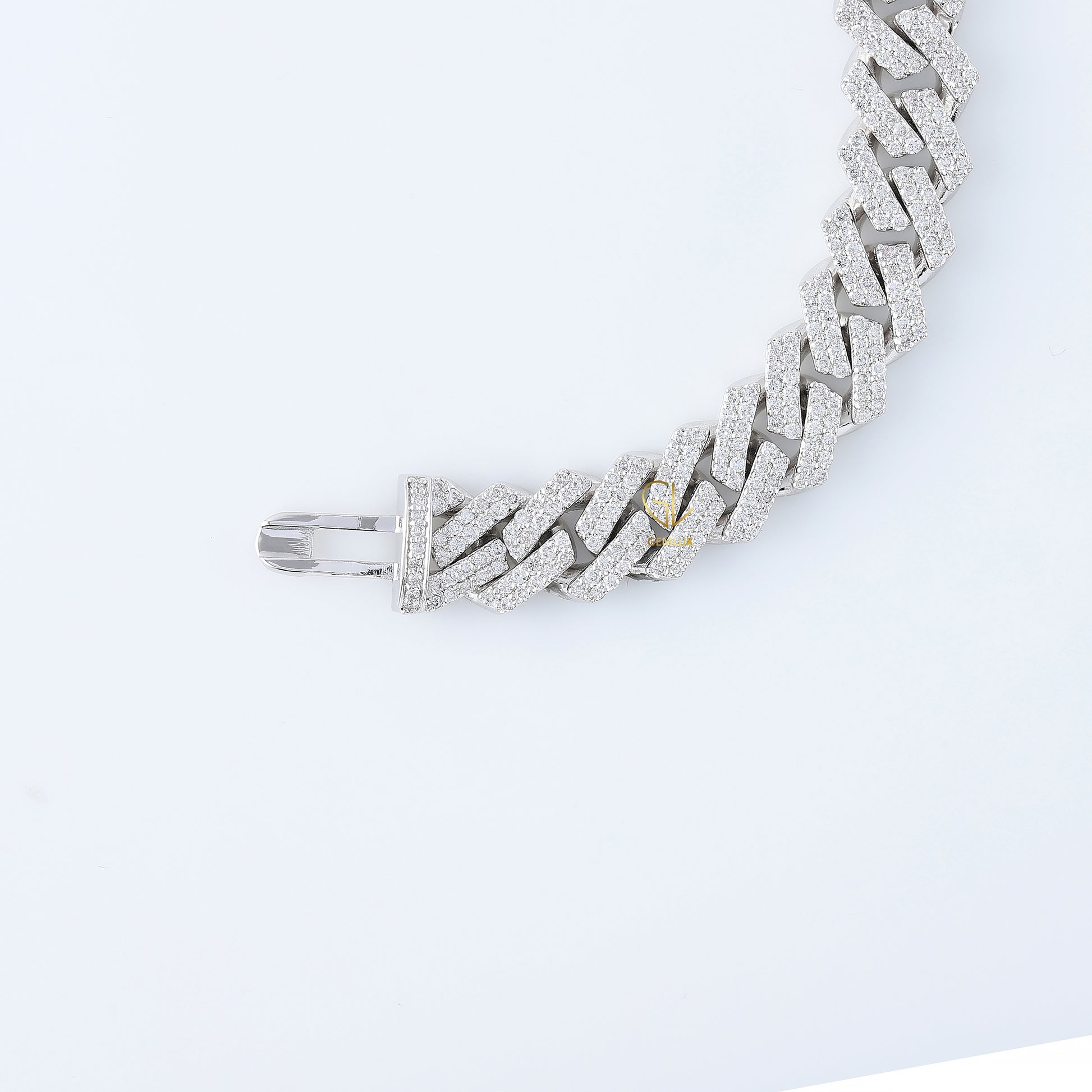 Bling Bling Moissanite Diamond Hip Hop Style Cuban Chain