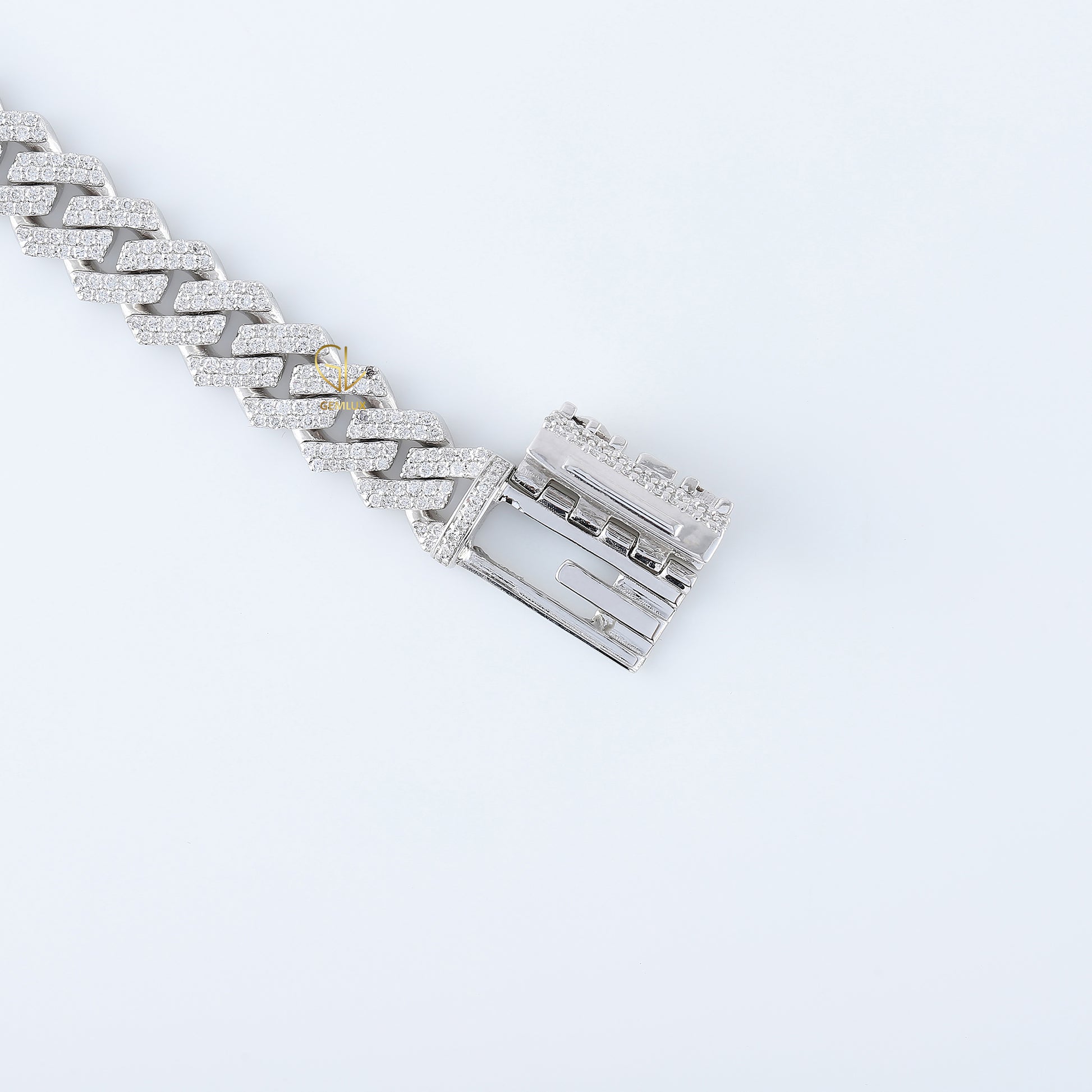 Bling Bling Moissanite Diamond Hip Hop Style Cuban Chain