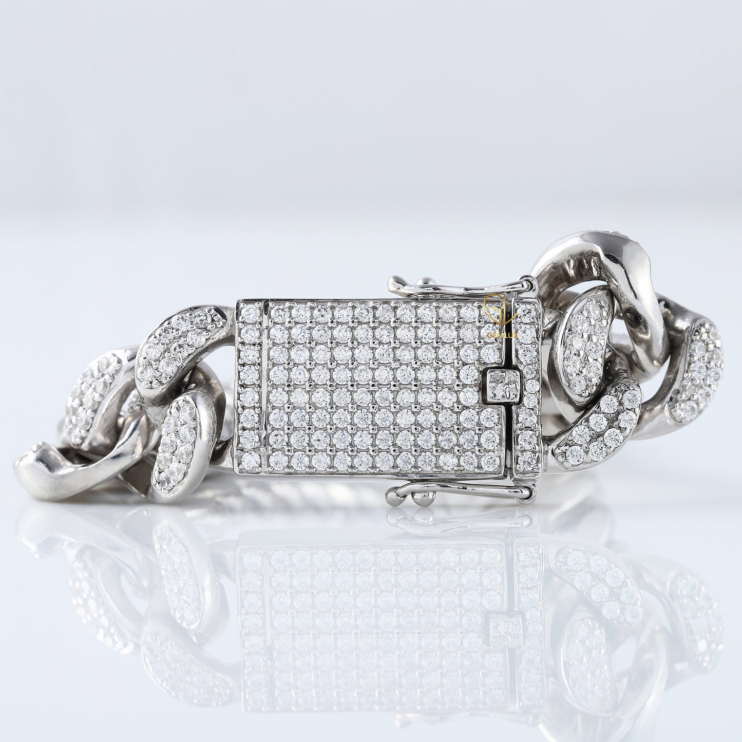 Iced Out Lab Grown Diamond Cuban Hip Hop Bracelet