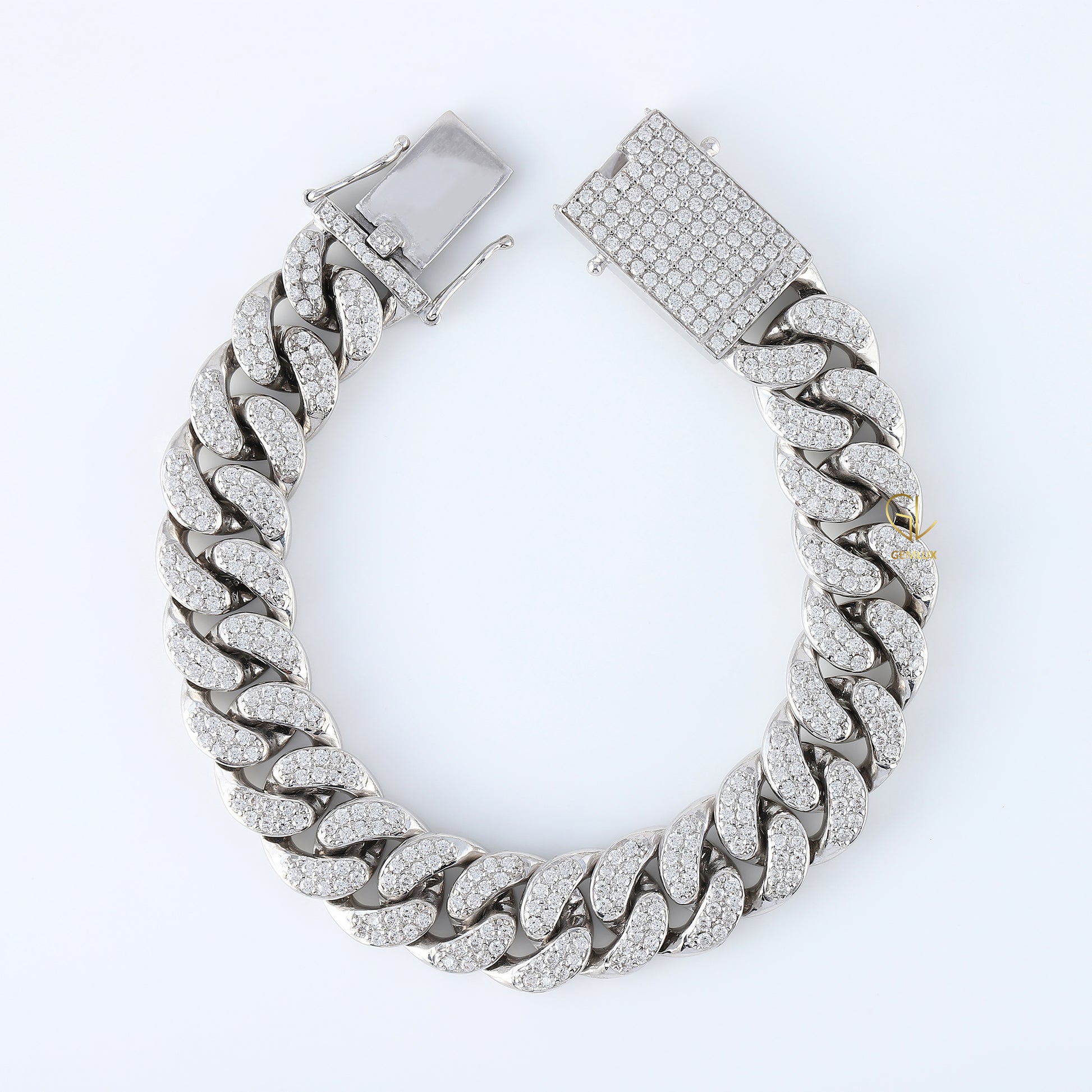 Iced Out Lab Grown Diamond Cuban Hip Hop Bracelet