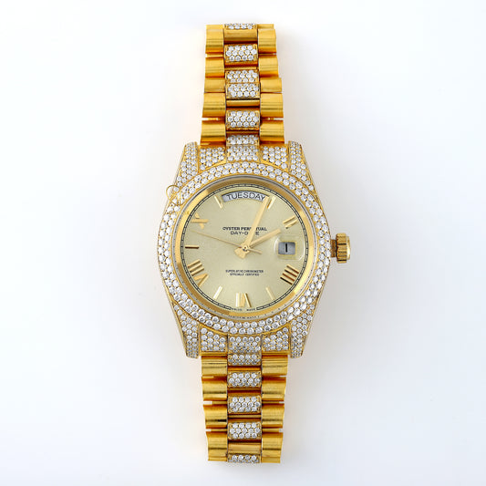 Lab Grown Diamond Day Date Presidential Watch For Men