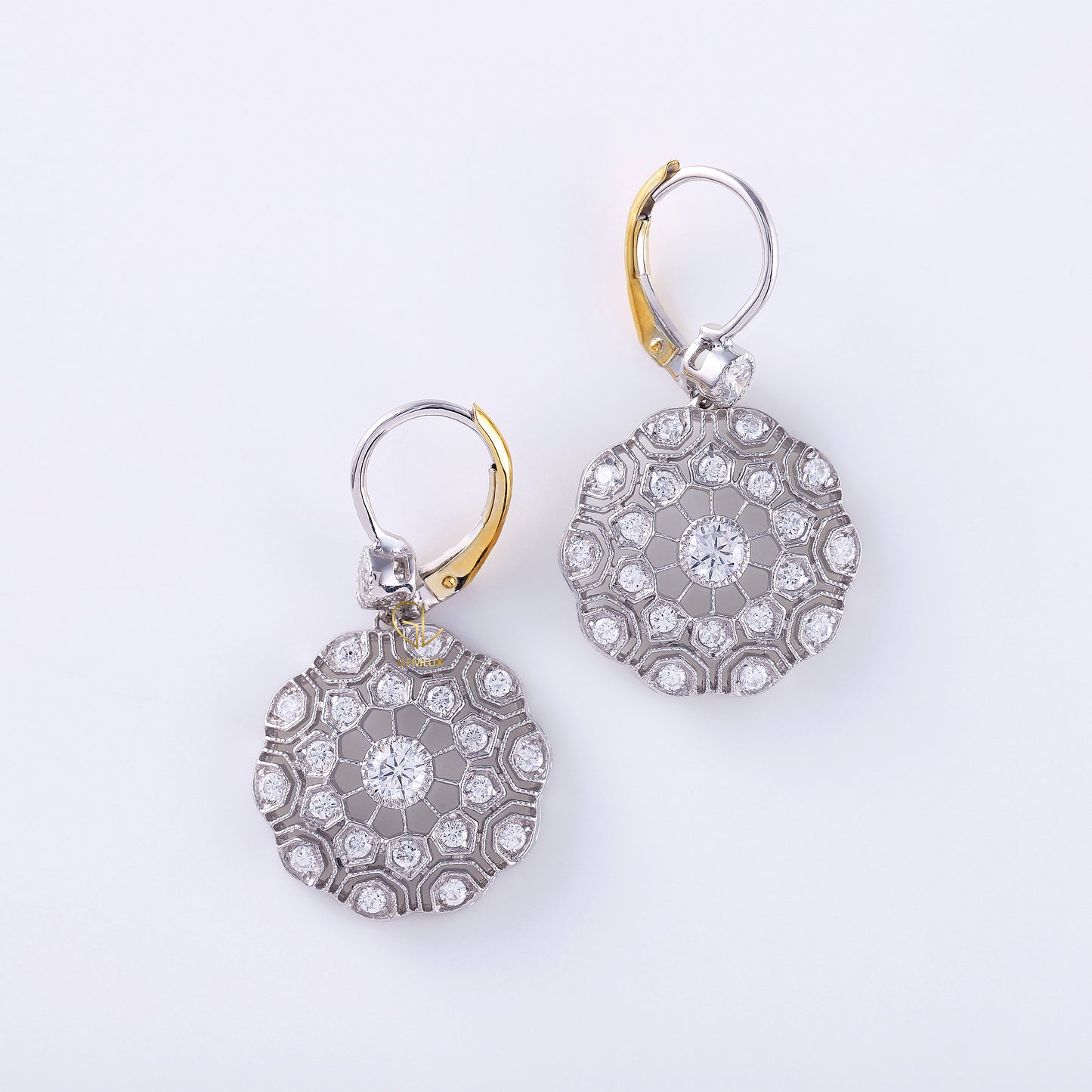 Vintage Antique Lever Back 1920's Earrings