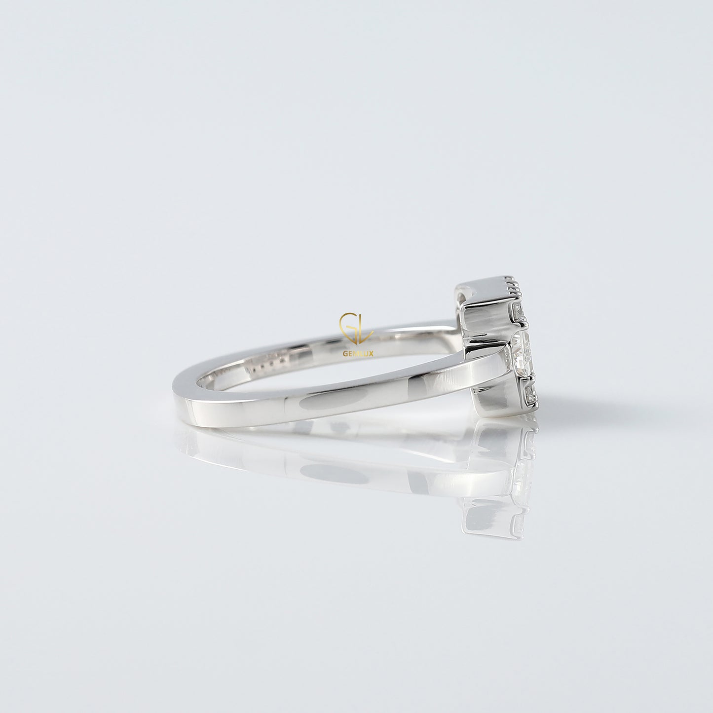 Baguette Cut Moissanite Solitaire Engagement Rings diamond solitaire ring promise rings gold engagement rings