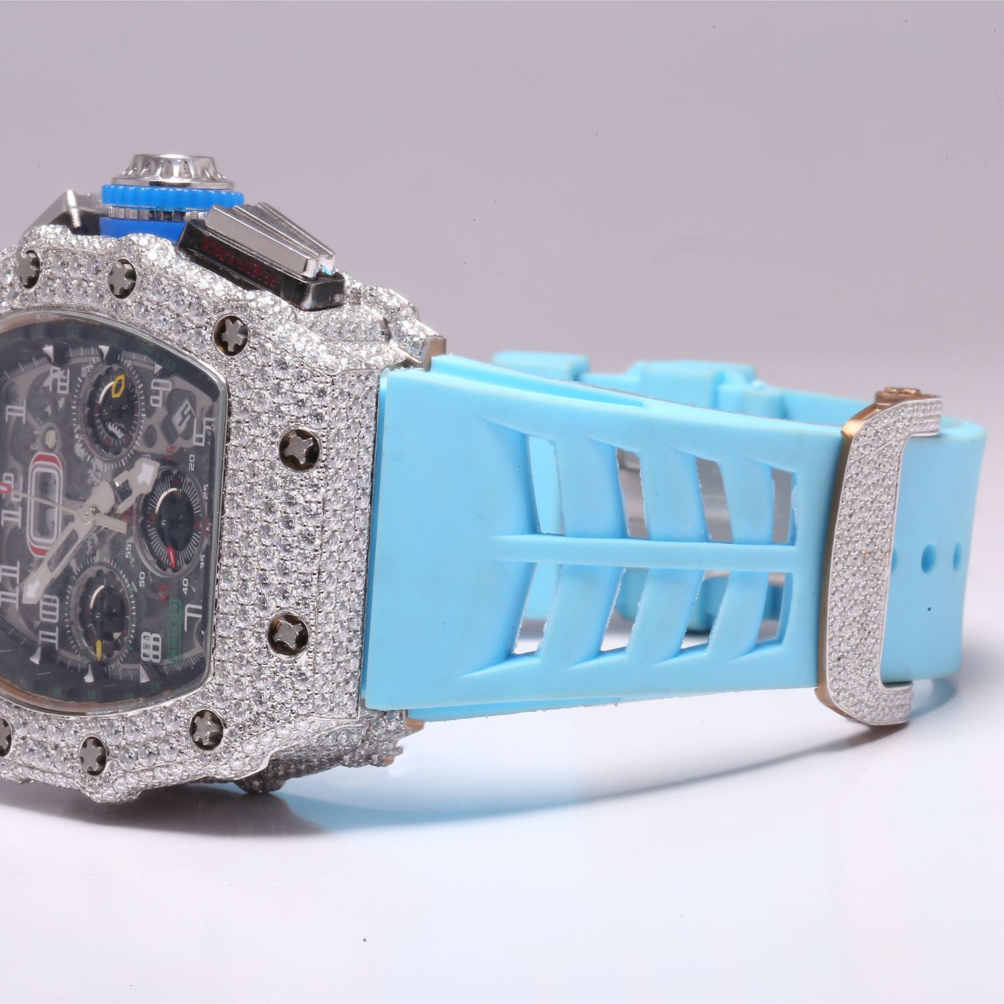 VVS Moissanite Diamond Branded Chronograph Hip Hop Watch