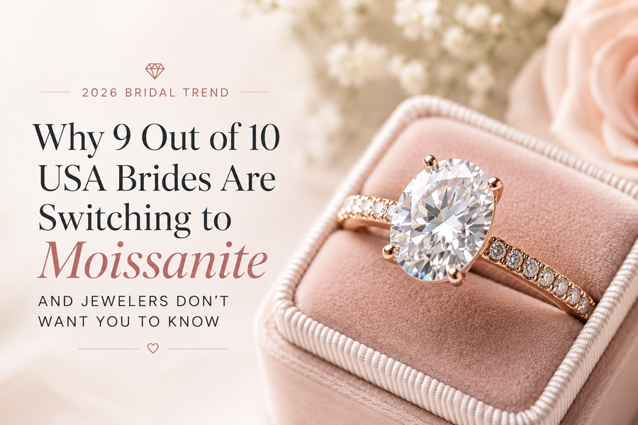 Why 9 Out of 10 USA Brides Are Quietly Switching to Moissanite in 2026 — And Jewelers Don't Want You to Know