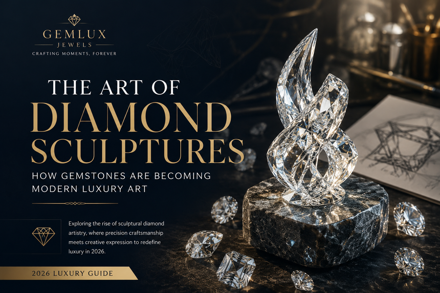Diamond Sculptures: Modern Luxury Art Trends | Gemlux Jewels