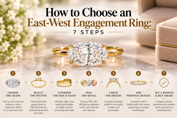 How to Choose an East-West Engagement Ring: 7 Steps
