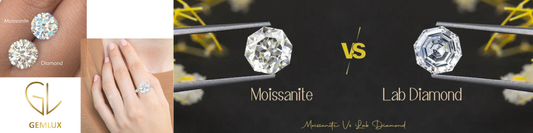 Lab Grown Diamond vs Moissanite | Which is Better for Engagement Rings in USA