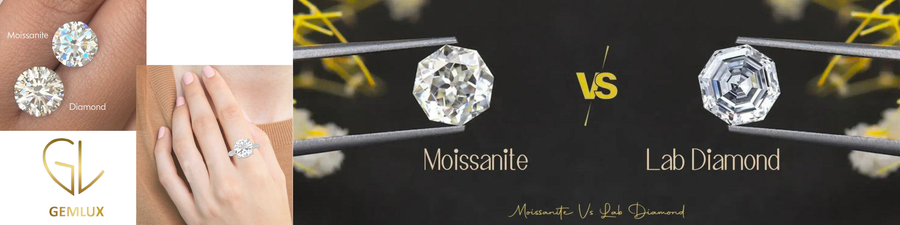 Lab Grown Diamond vs Moissanite | Which is Better for Engagement Rings in USA