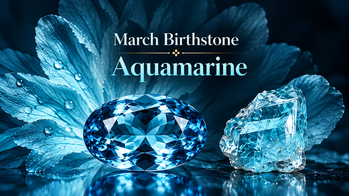March Birthstone: Aquamarine Color, Treatment & Jewelry