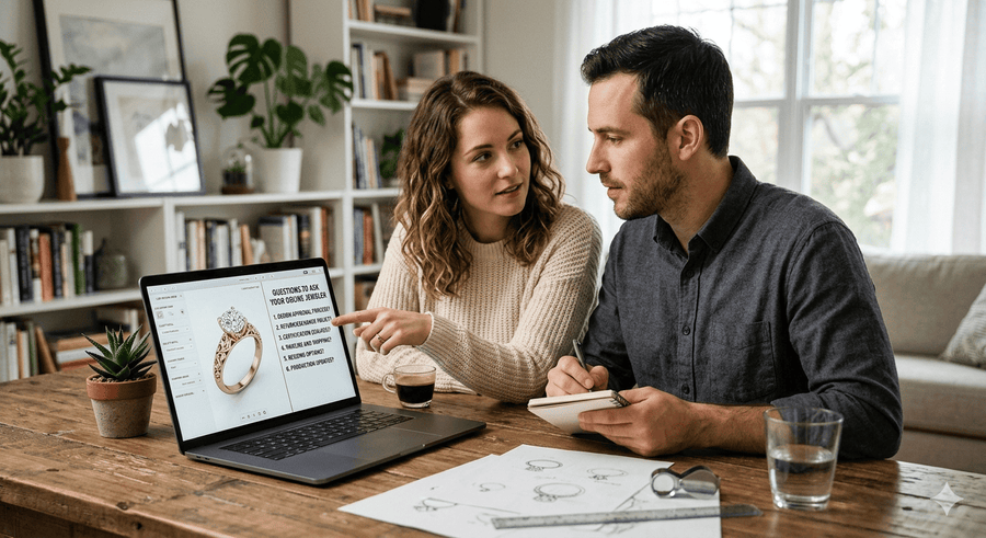 What Questions Should You Ask Before Buying a Custom Engagement Ring Online? (2026 Buyer Guide)