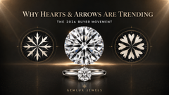 Why Hearts & Arrows Diamond Rings Are Trending in 2026 | Gemlux Jewels