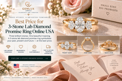 Best Price 3-Stone Lab-Grown Diamond Promise Rings USA