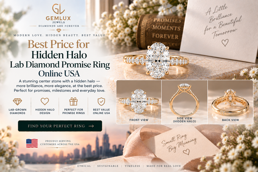 Hidden Halo Lab-Grown Diamond Promise Ring: Price Guide