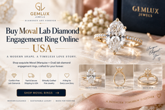 Buy Moval Lab-Grown Diamond Engagement Rings Online in the USA
