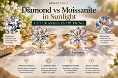 Diamond vs Moissanite in Sunlight: Cut Changes Everything