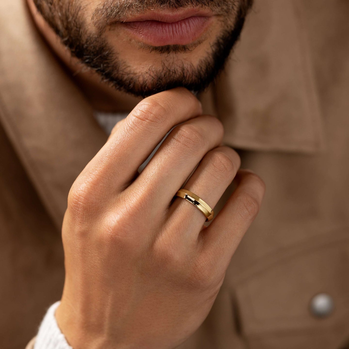 Men's Moissanite Wedding Bands