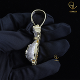 Stylish Fully Iced Out Drip Money Bag Dollar Sign Hiphop Pendant