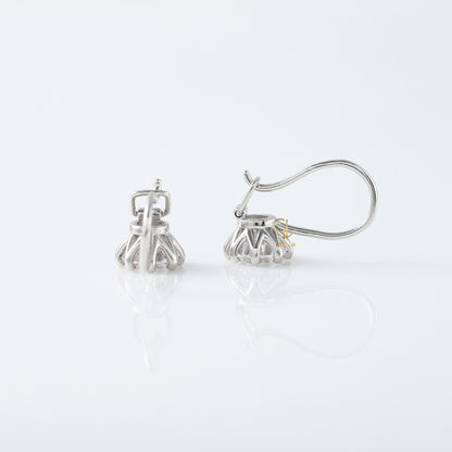 1 CT Lab Grown Diamond Dangle Earrings