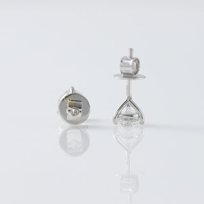 1 CT Lab Grown Diamond Stud Earrings