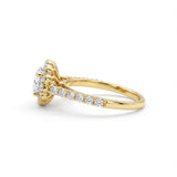 Round Cut Lab Grown Diamond Classic Halo Engagement Ring