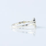 1 Ct Rose Cut Round Diamond Solitaire Ring - Bezel Set