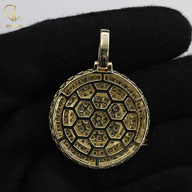 Bling Bling Round HipHop Moissanite Pendant