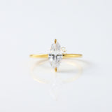 2 CT Marquise Cut Lab Grown Diamond Solitaire Engagement Ring