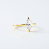 2 CT Marquise Cut Lab Grown Diamond Solitaire Engagement Ring