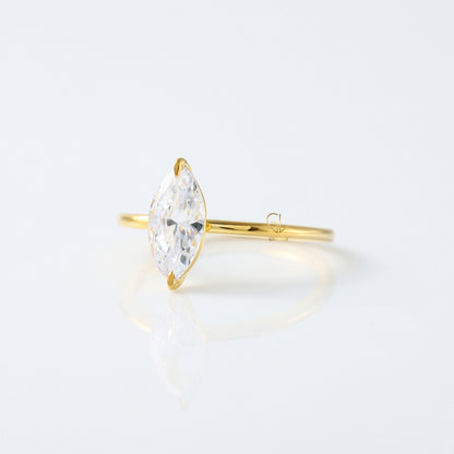 2 CT Marquise Cut Lab Grown Diamond Solitaire Engagement Ring