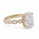2 Ct Oval Cut Lab Grown Diamond Engagement Ring