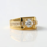 IGI Certified Hearts and Arrows Lab Grown Diamond Men's Ring Luxury Wedding Band