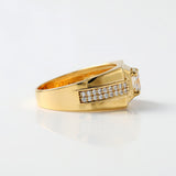 IGI Certified Hearts and Arrows Lab Grown Diamond Men's Ring Luxury Wedding Band