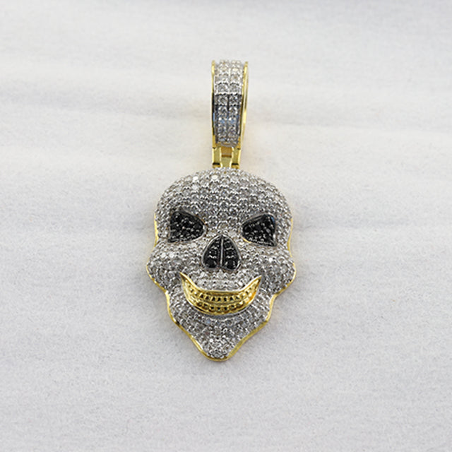 Iced Out 3D Skull Moissanite Diamond Hip Hop Pendant