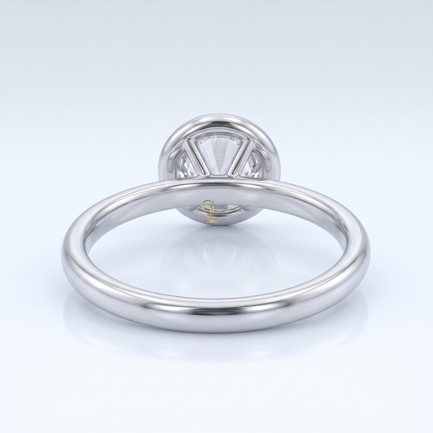 3 CT Round Hearts & Arrows Lab Grown Diamond Solitaire Ring in Gold