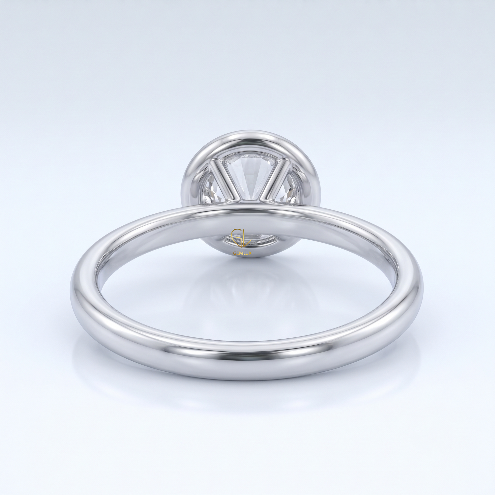 3 CT Round Hearts & Arrows Lab Grown Diamond Solitaire Ring in Gold