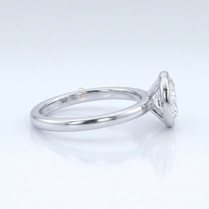 3 CT Round Hearts & Arrows Lab Grown Diamond Solitaire Ring in Gold