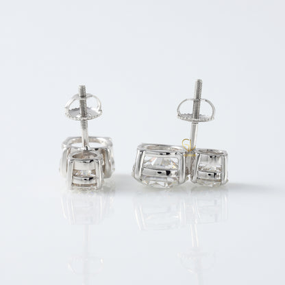 7 CT IGI Certified Two Stone Earrings