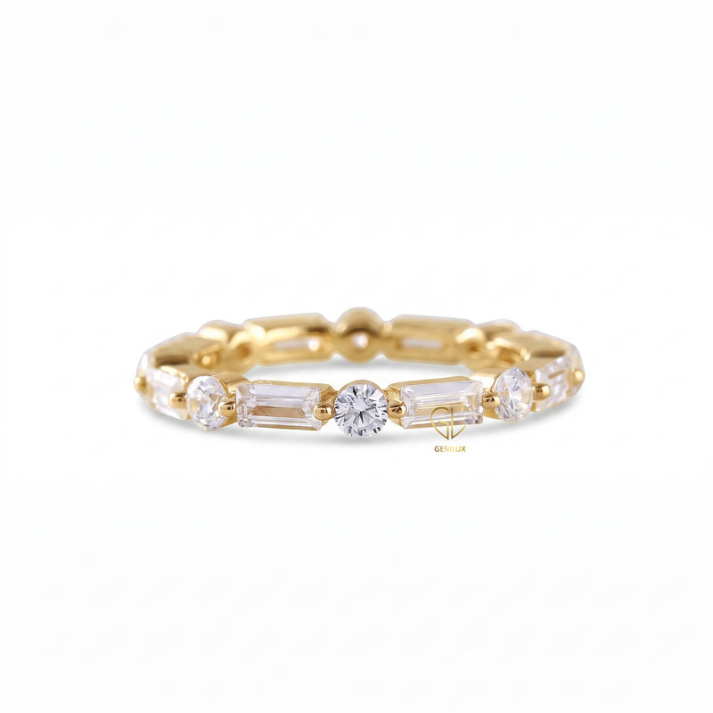 Alternative Stone Lab Grown Stackable Band