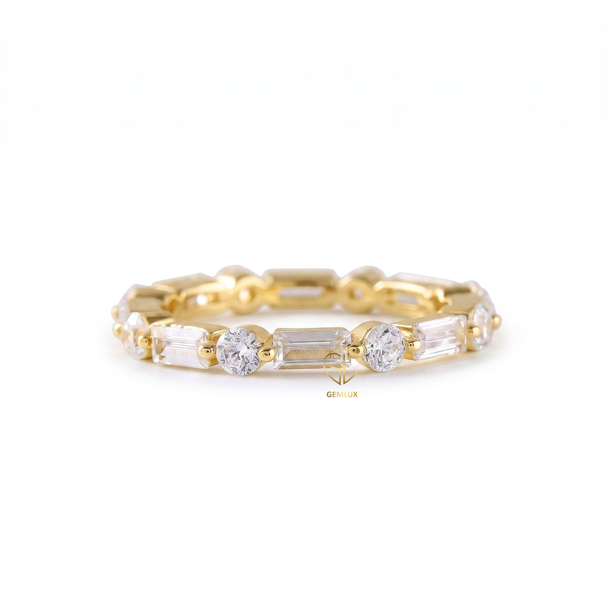 Alternative Stone Lab Grown Stackable Band