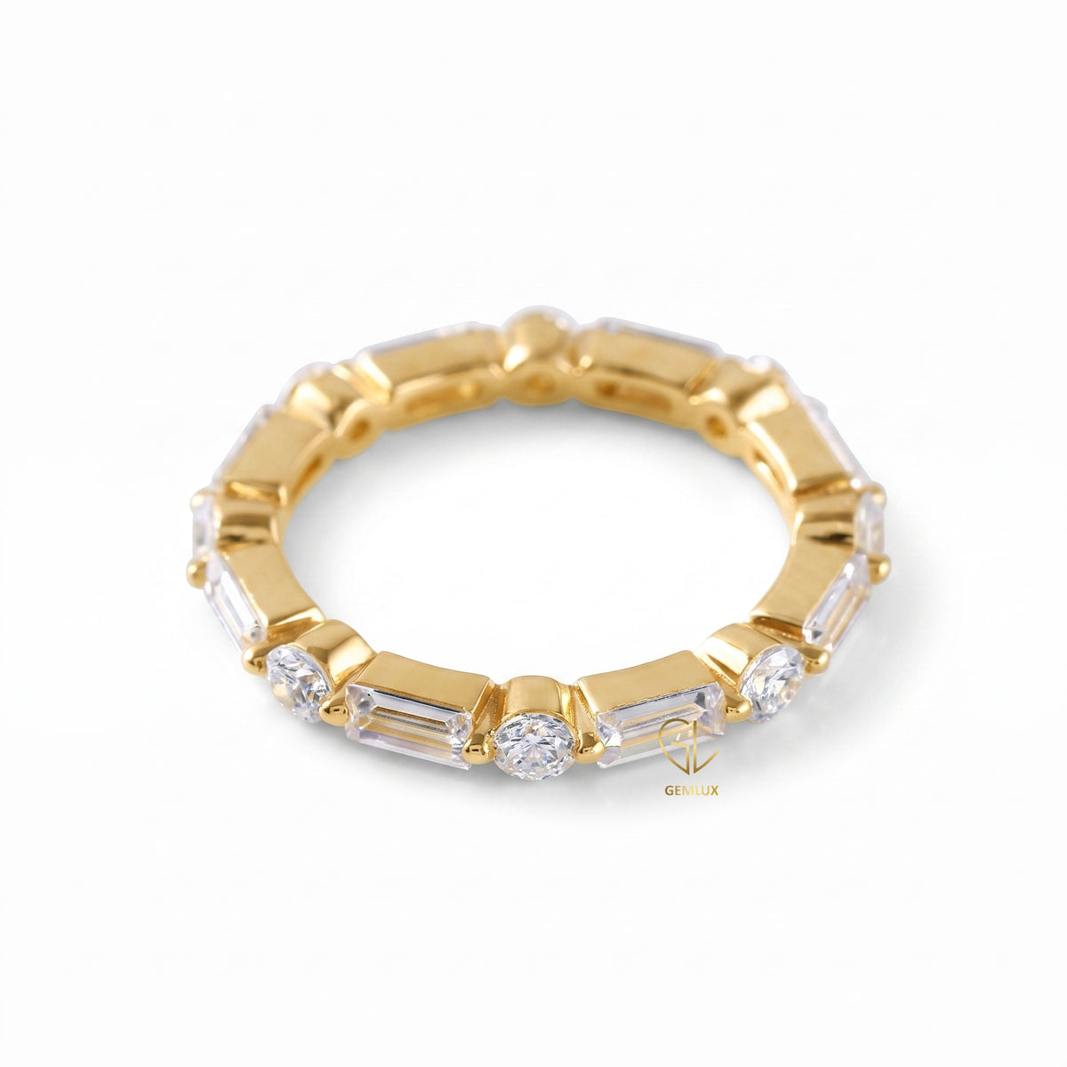 Alternative Stone Lab Grown Stackable Band