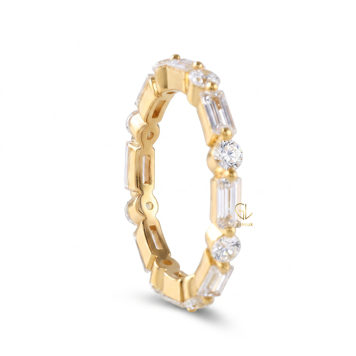 Alternative Stone Lab Grown Stackable Band